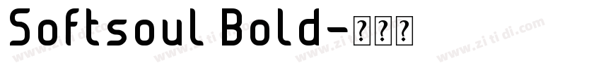 Softsoul Bold字体转换